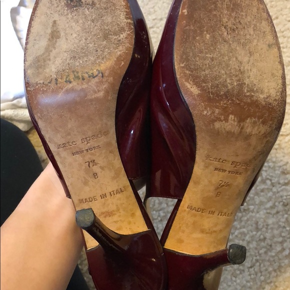 Kate Spade Slingback pumps - Maroon 7.5 - Picture 5 of 5
